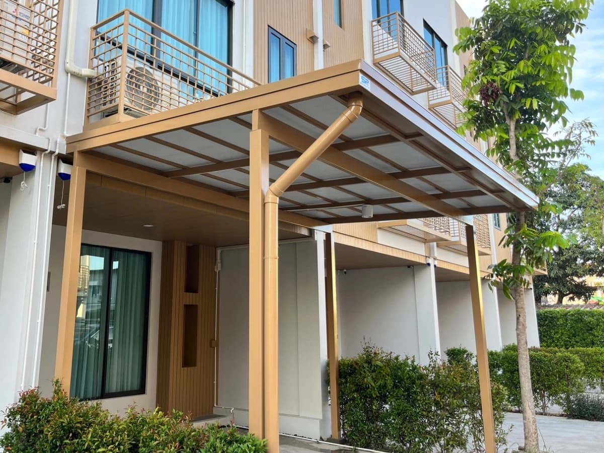 กันสาดเมทัลชีทดีไซน์สวย